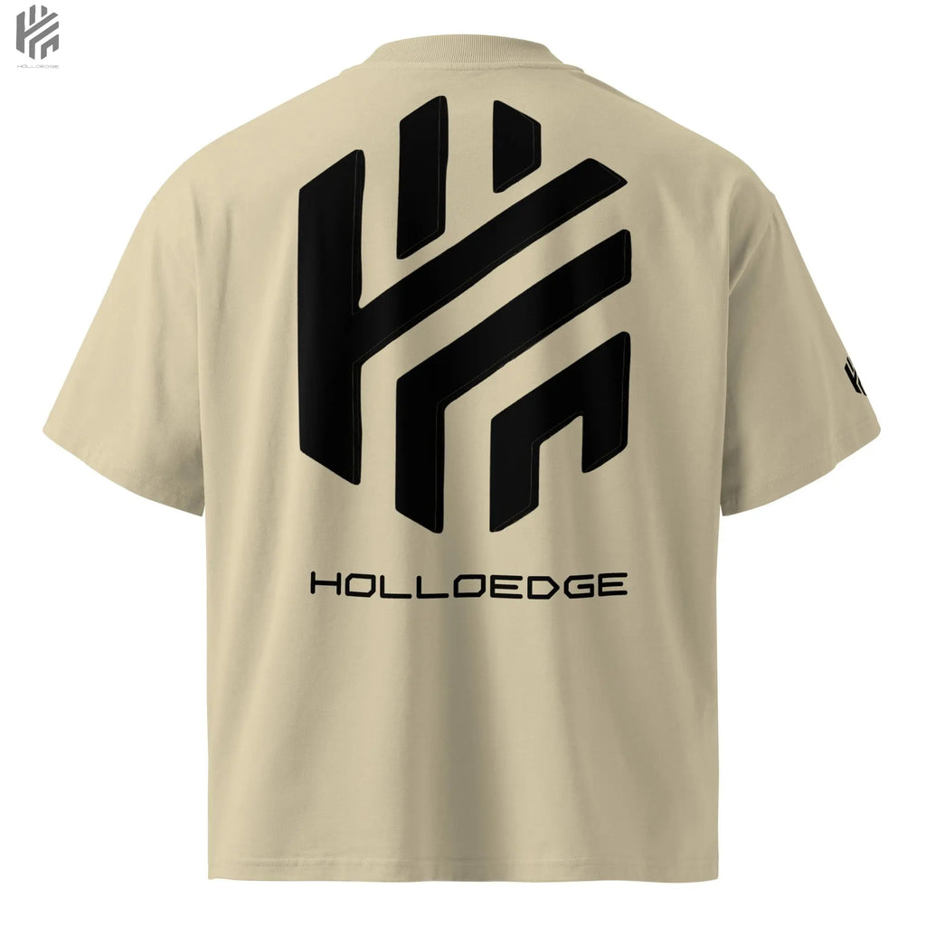 Bright Color Oversized Premium Iconic logo T-Shirts HolloEdge