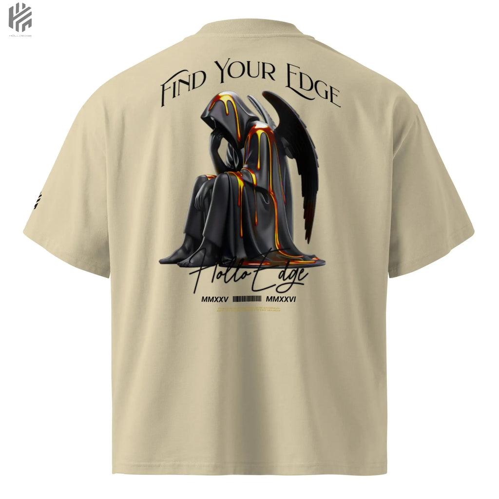 Bright Color Oversized Premium Find Your Edge collection T-Shirt-00BCTBA2 HolloEdge