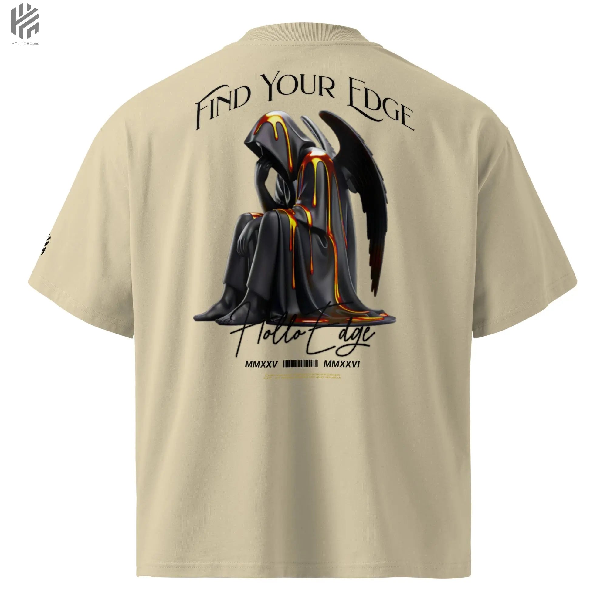 Bright Color Oversized Premium Find Your Edge collection T-Shirt-00BCTBA2 HolloEdge