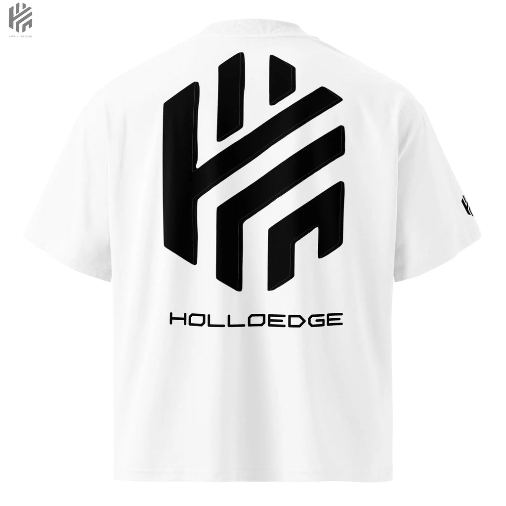 Bright Color Oversized Premium Iconic logo T-Shirts HolloEdge
