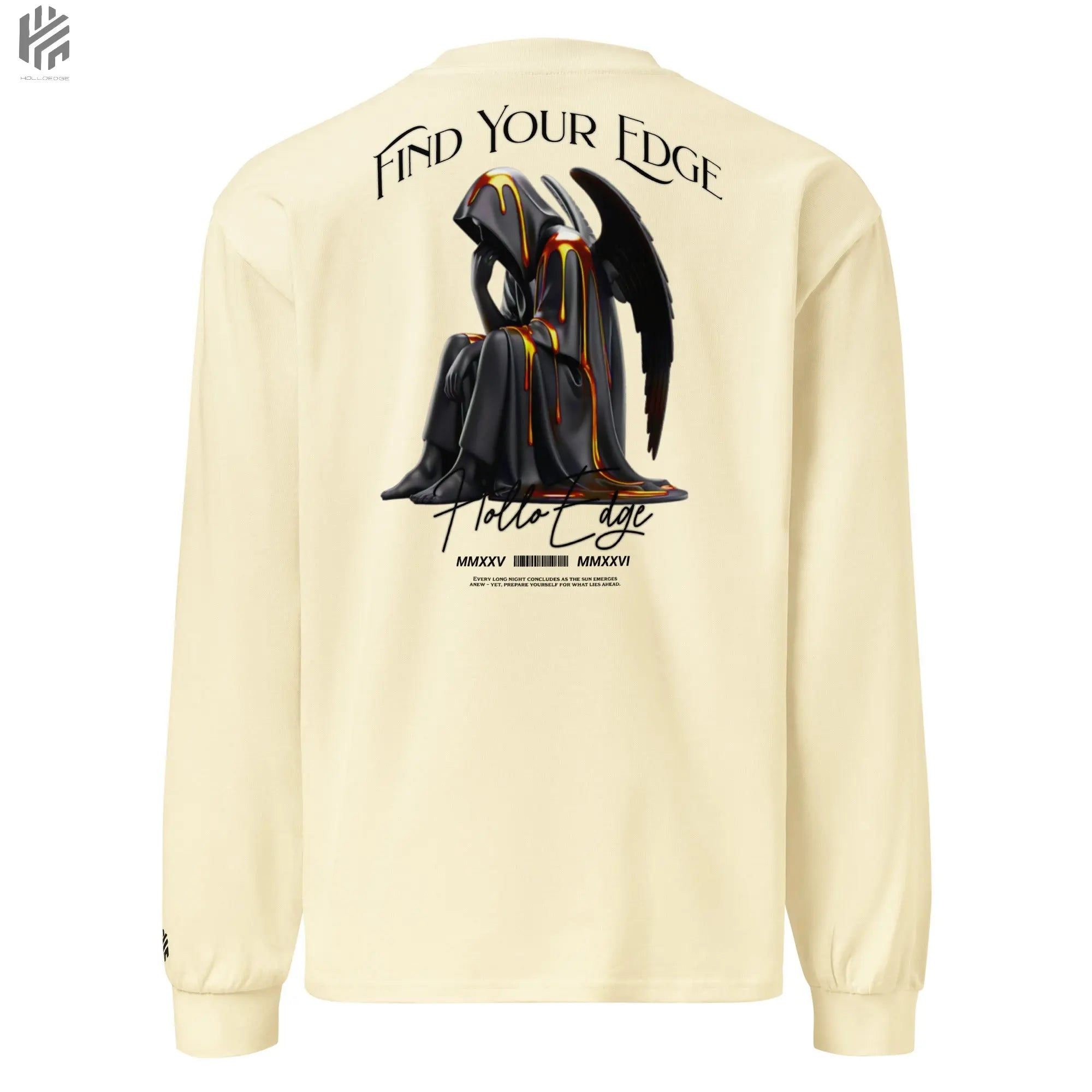 Bright Color Premium Heavyweight Find Your Edge collection Long Sleeve Shirt-BCHLSSBA2 HolloEdge