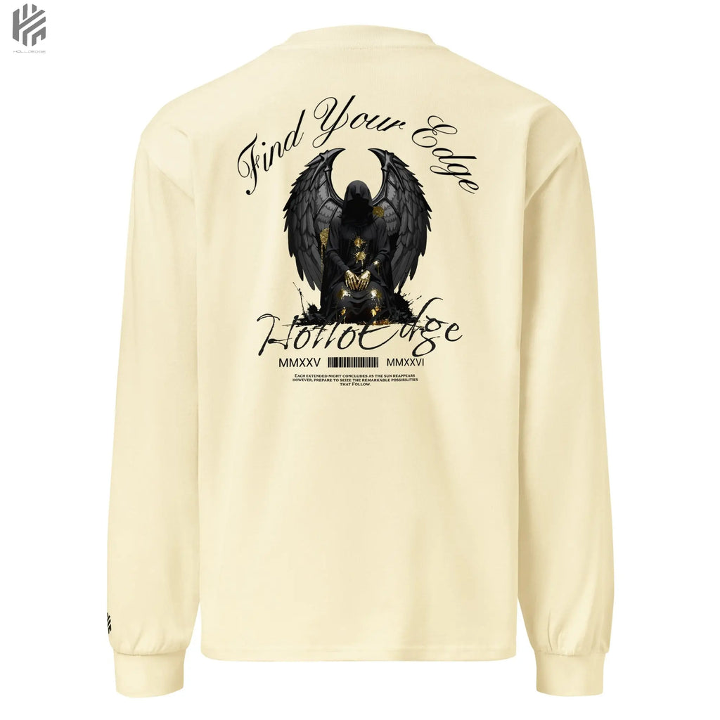 Bright Color Premium Heavyweight Find Your Edge collection Long Sleeve Shirt-BCHLSSBA3 HolloEdge