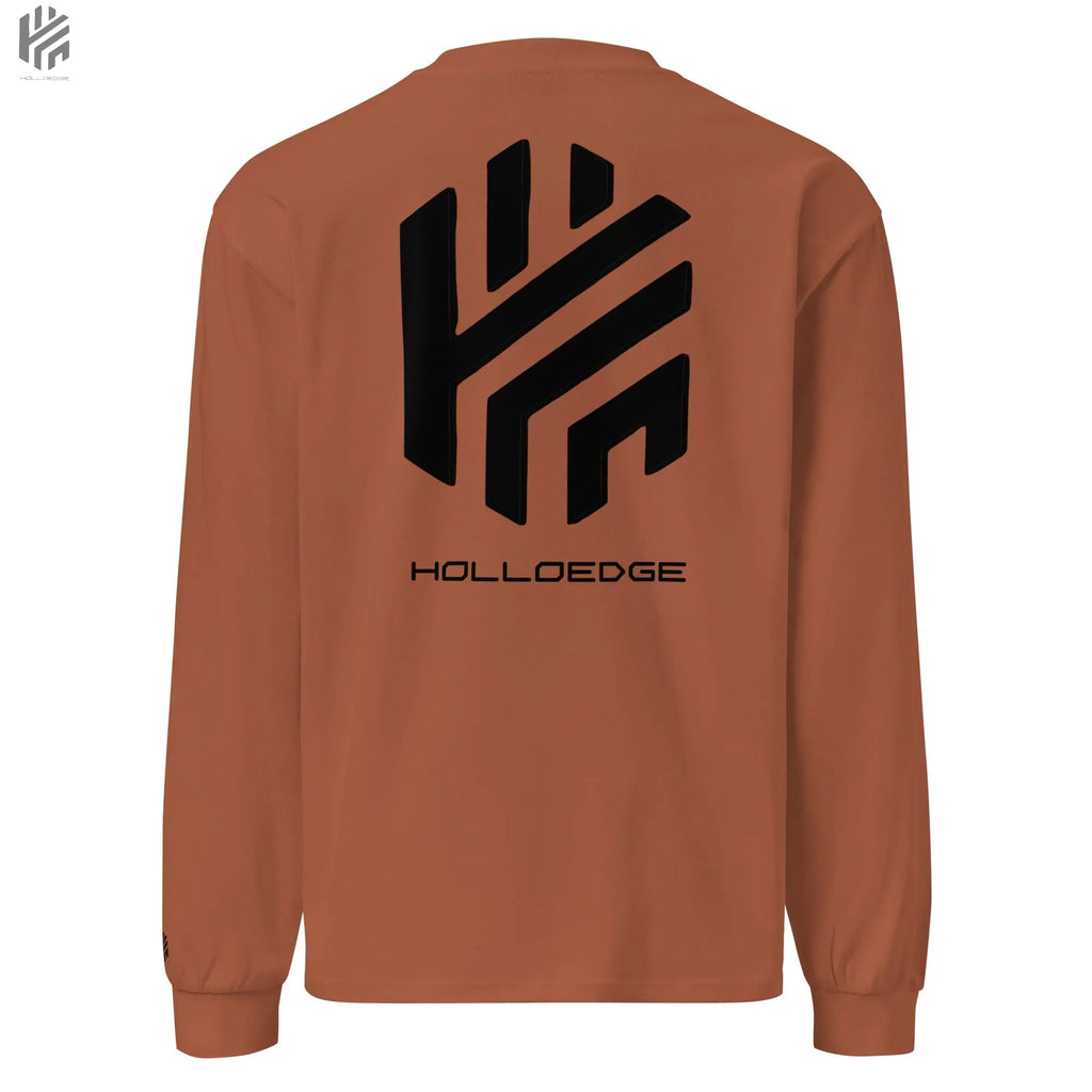Bright Color Premium Heavyweight Iconic Logo-Long Sleeve Shirt HolloEdge