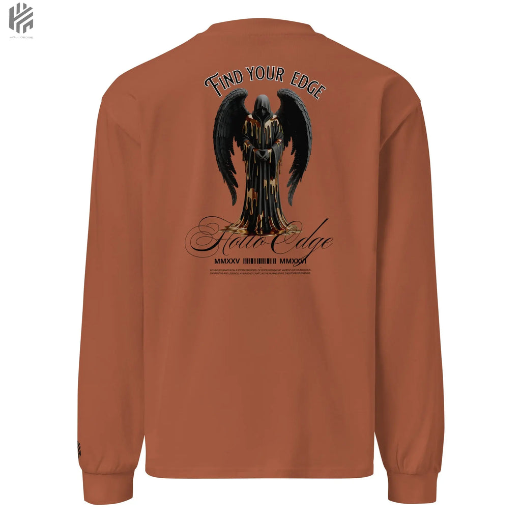 Bright Color Premium Heavyweight Find Your Edge collection Long Sleeve Shirt-BCHLSSBA1 HolloEdge