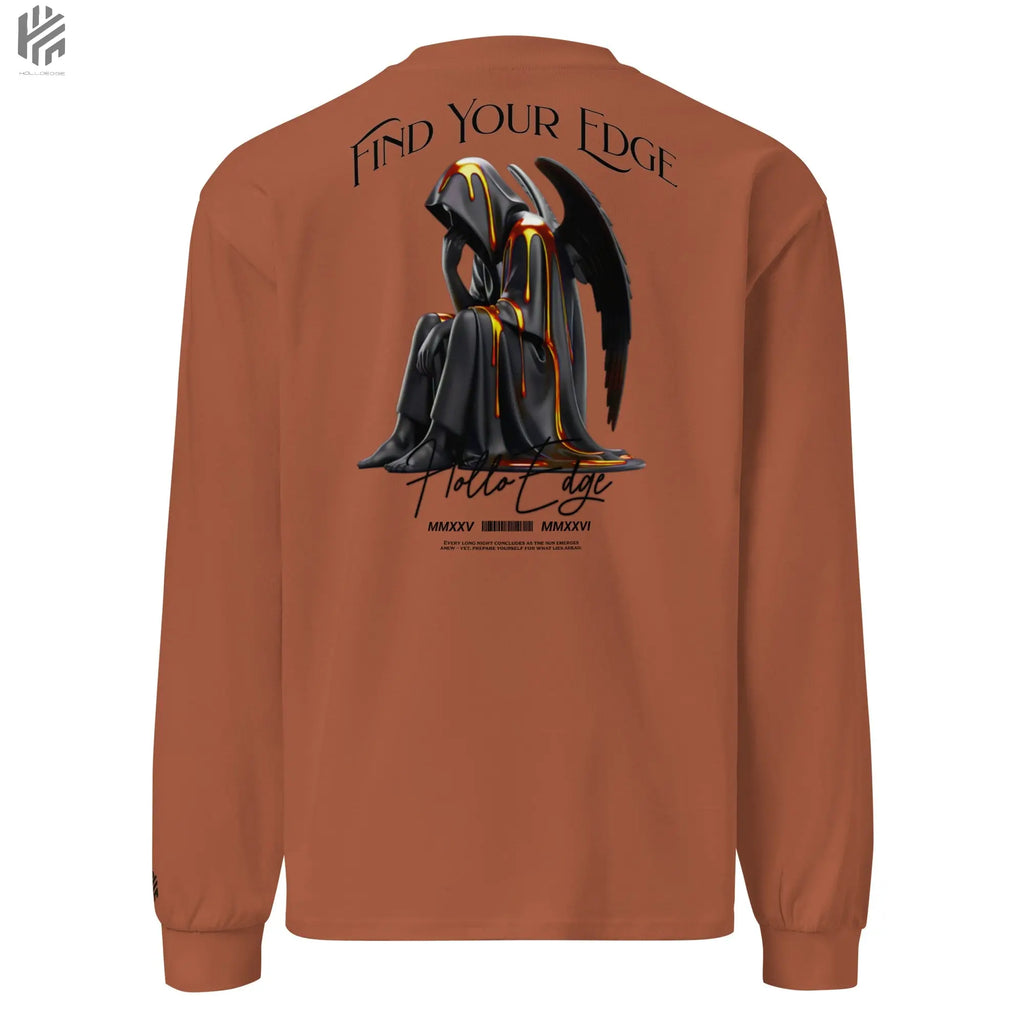 Bright Color Premium Heavyweight Find Your Edge collection Long Sleeve Shirt-BCHLSSBA2 HolloEdge
