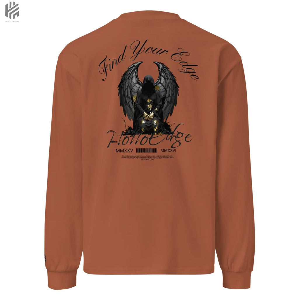 Bright Color Premium Heavyweight Find Your Edge collection Long Sleeve Shirt-BCHLSSBA3 HolloEdge