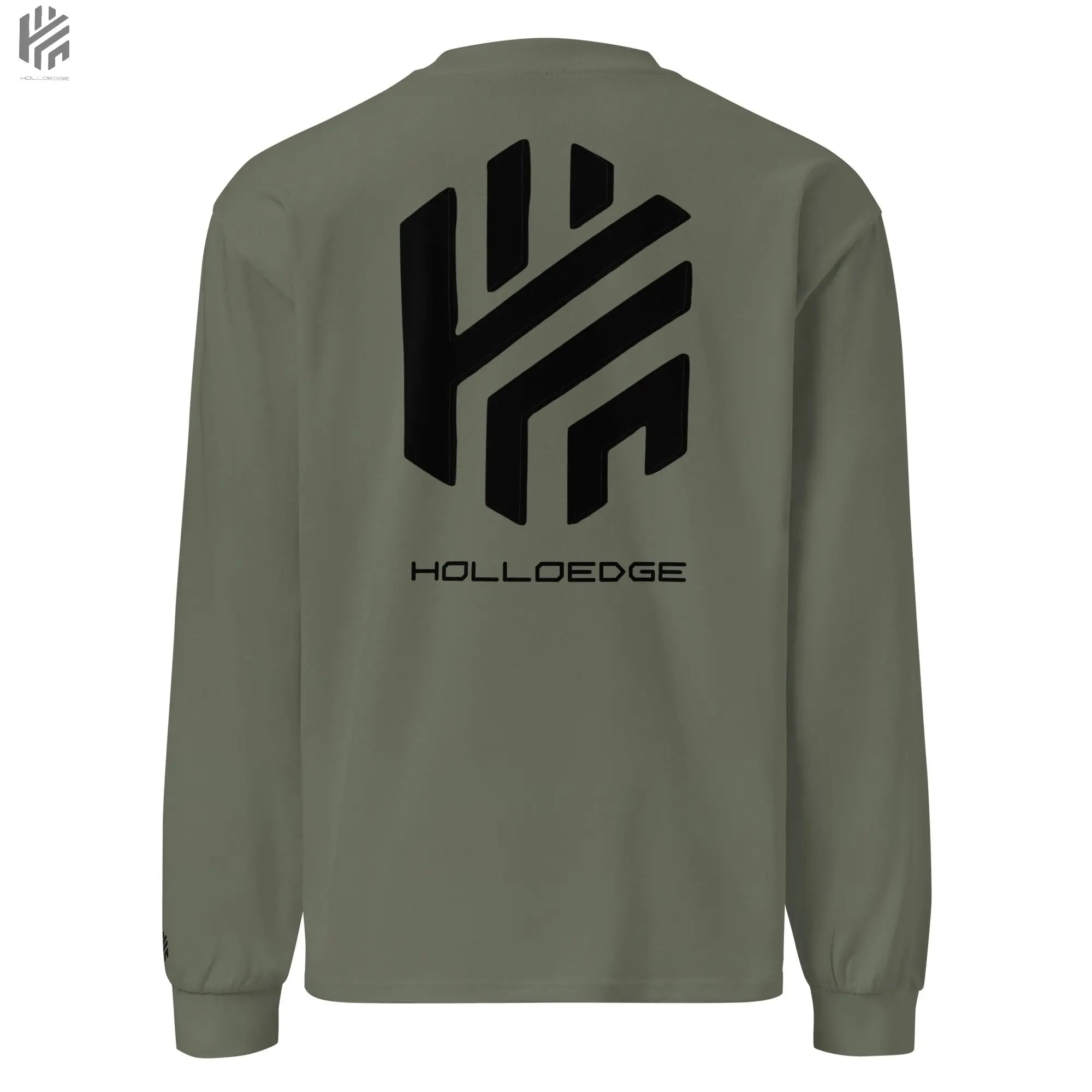 Bright Color Premium Heavyweight Iconic Logo-Long Sleeve Shirt HolloEdge