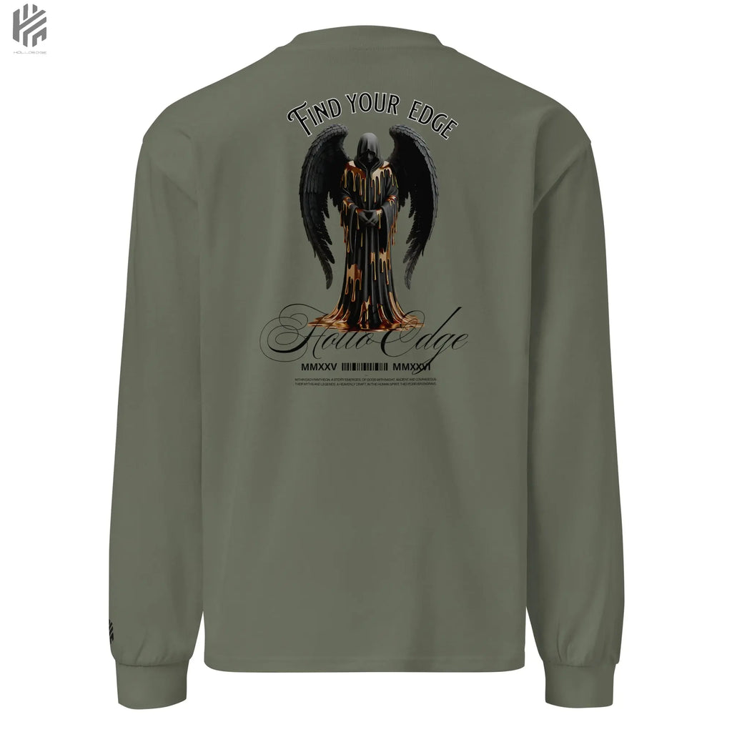 Bright Color Premium Heavyweight Find Your Edge collection Long Sleeve Shirt-BCHLSSBA1 HolloEdge