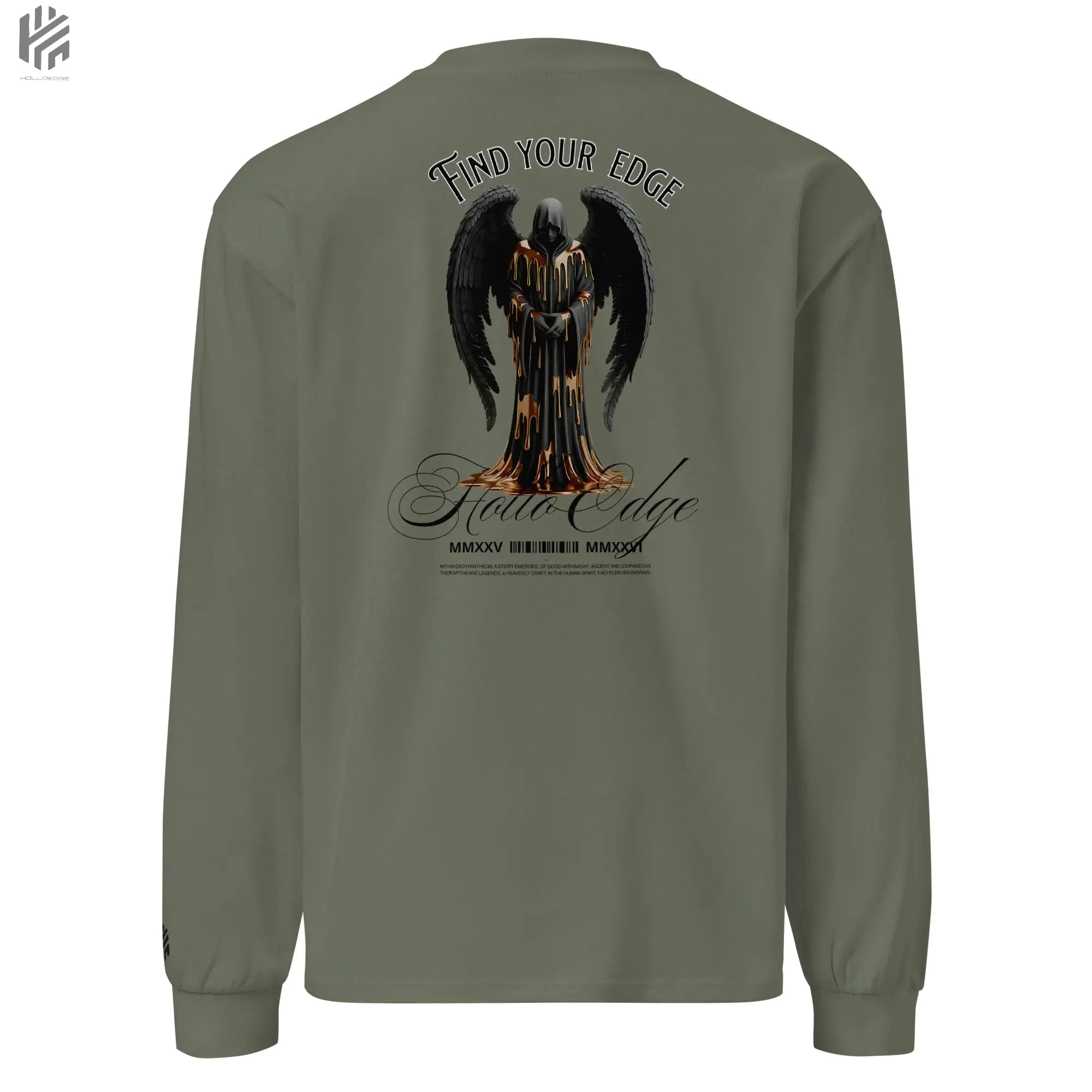 Bright Color Premium Heavyweight Find Your Edge collection Long Sleeve Shirt-BCHLSSBA1 HolloEdge
