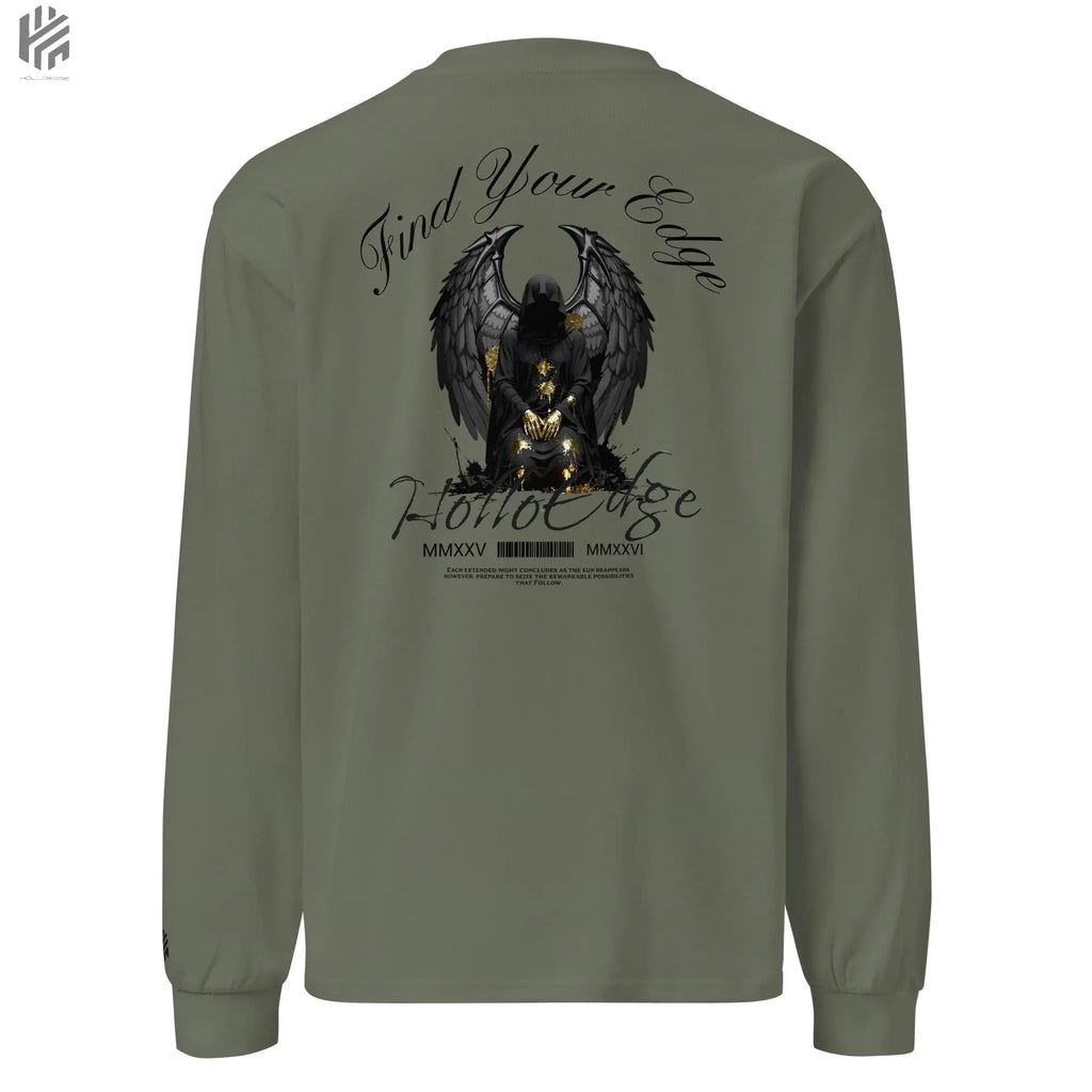 Bright Color Premium Heavyweight Find Your Edge collection Long Sleeve Shirt-BCHLSSBA3 HolloEdge