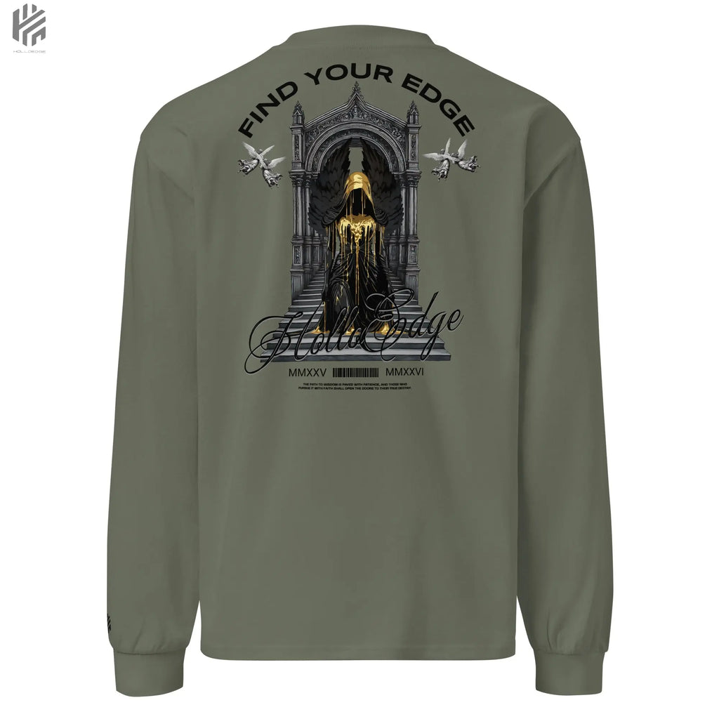 Bright Color Premium Heavyweight Find Your Edge collection Long Sleeve Shirt-BCHLSSBA4 HolloEdge